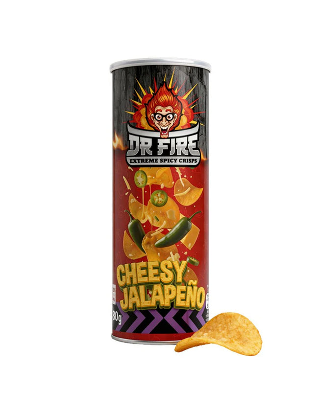 Dr. Fire Crisps Cheesy Jalapeno 80g