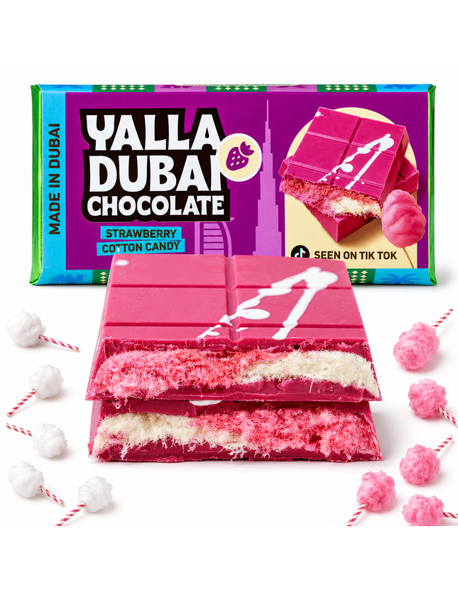 Aardbei  Suikerspinchocolade 140g